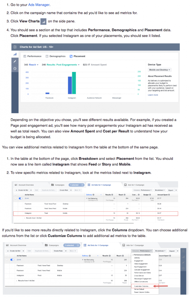 facebook como publicar anuncios en instagram