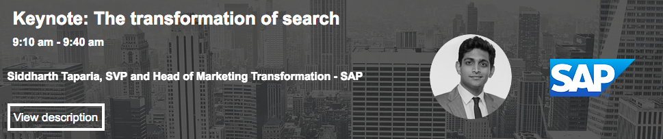 orador da conferência clickz search 1