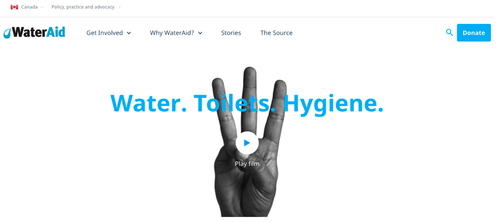 ภาพหน้าจอแนวนอนช่วยเหลือน้ำ