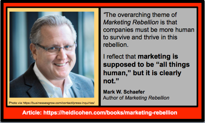 Mark Schaefer 引用 Marketing Rebellion