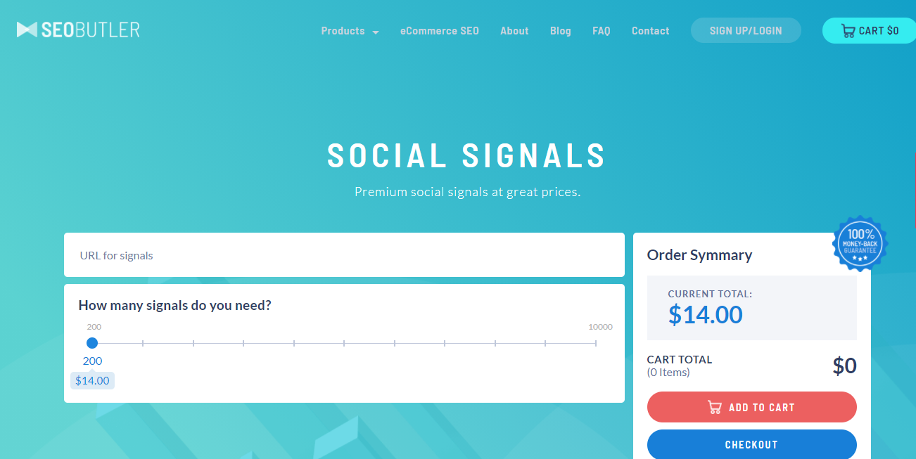 حزمة الإشارات الاجتماعية SEOButler