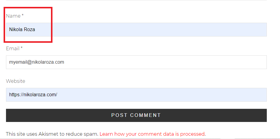 قيمة تعليق المدونة