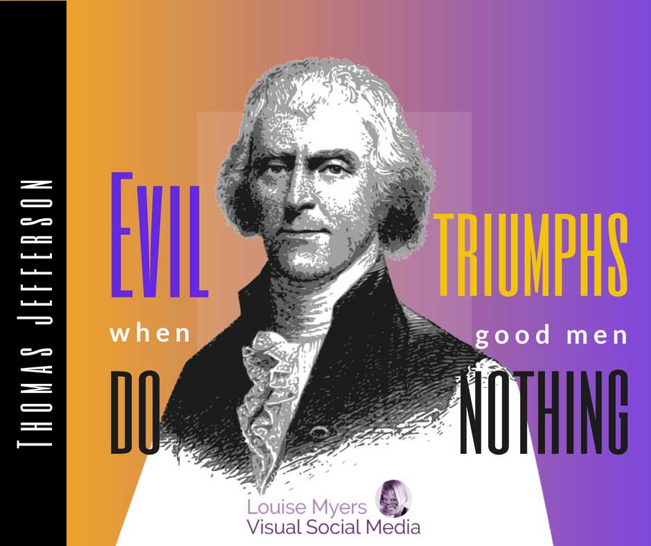 การแกะสลักของโทมัส เจฟเฟอร์สันด้วยคำพูด ชัยชนะที่ชั่วร้าย