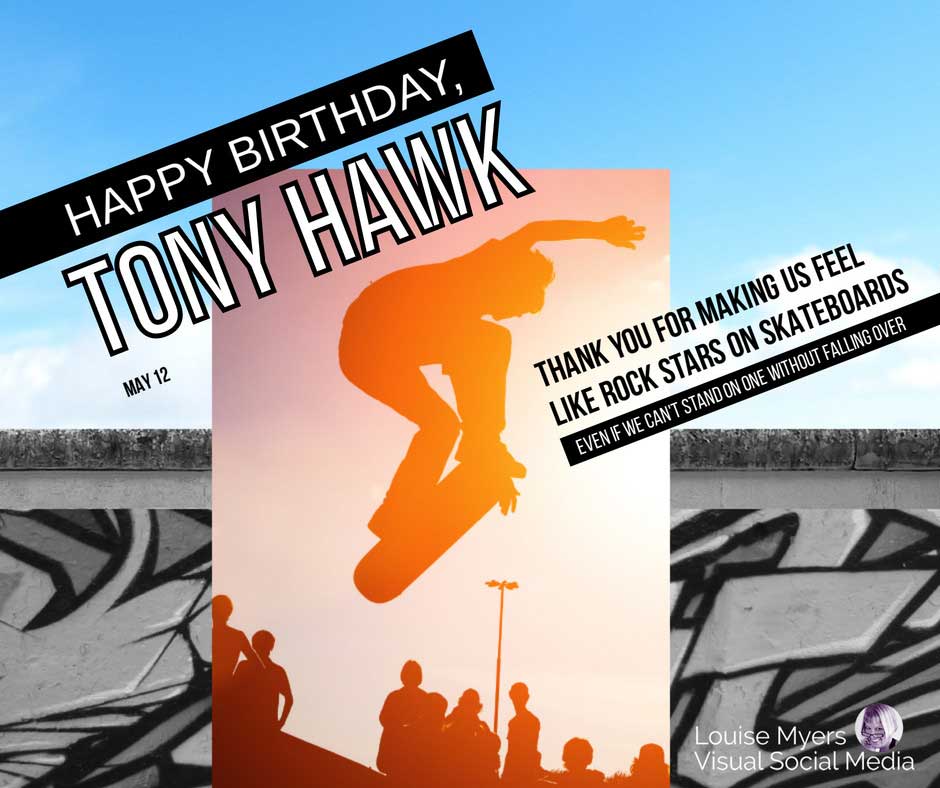 taman skateboard mengucapkan selamat ulang tahun tony hawk.