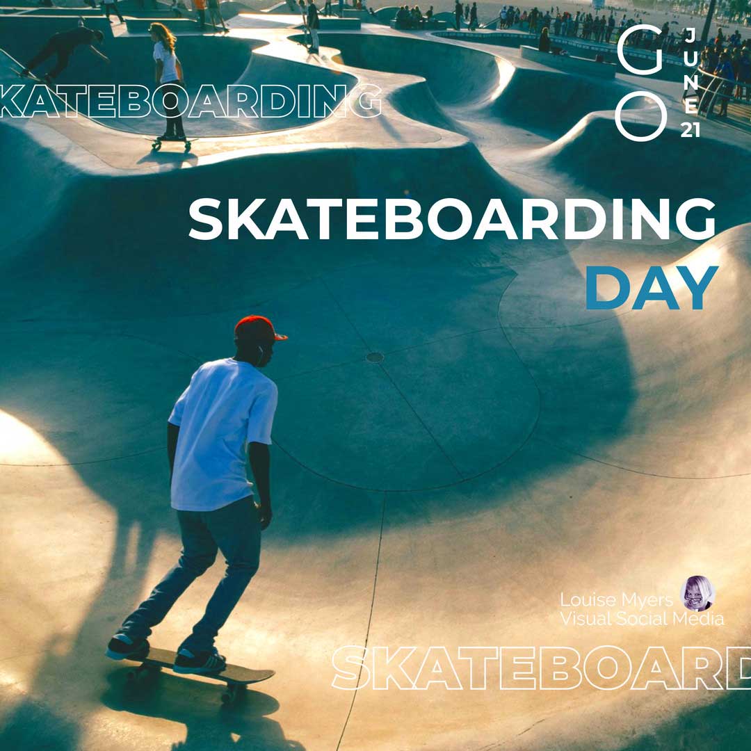 gli skateboarder che si divertono dicono Go Skateboarding Day 21 giugno.