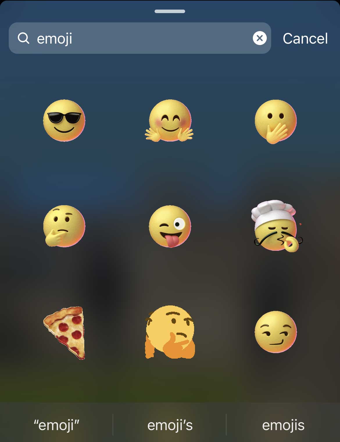 Suchergebnisse für Emoji-Instagram-Story-Sticker.