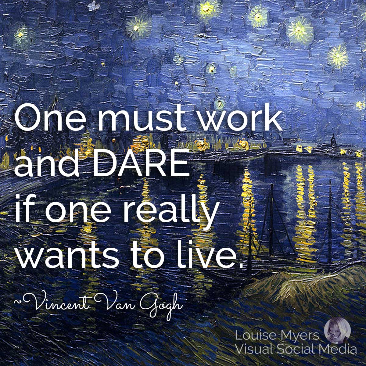 van gogh seni dan kutipan untuk Hari Semua atau Tidak Ada Nasional.