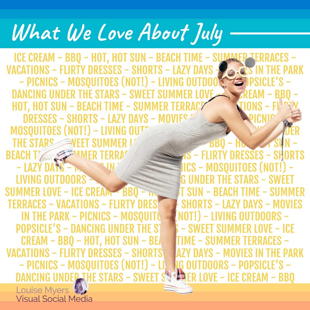 wanita atletik dengan sepatu kets tank dree dan kacamata hitam mencantumkan apa yang kita sukai dari bulan Juli.