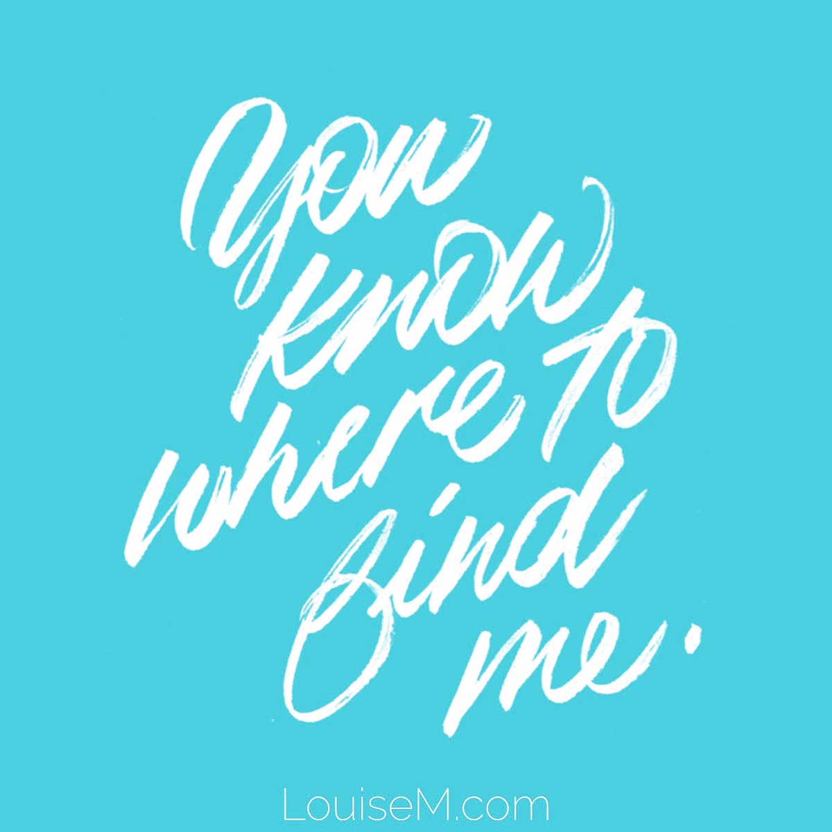 アクアグラフィックはあなたが私を見つける場所を知っていると言います。