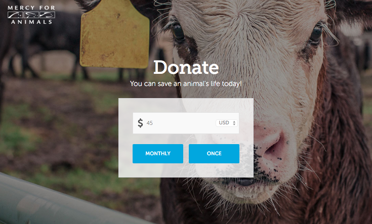 Paramètres de transmission de Mercy for Animals