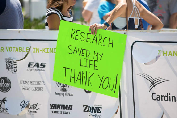 Pelotonia-Radsport-Event-Schild