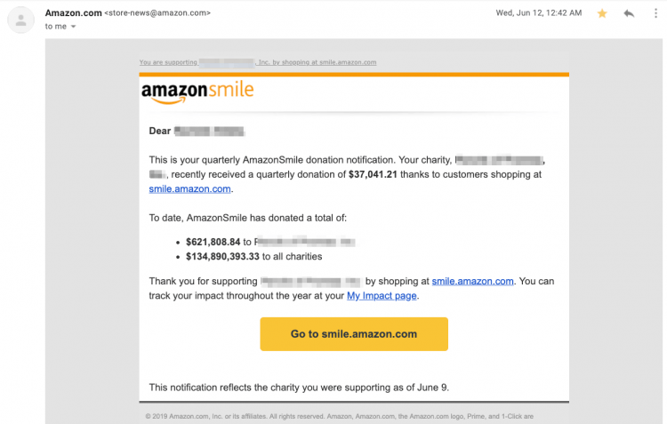 アマゾンスマイルレシート
