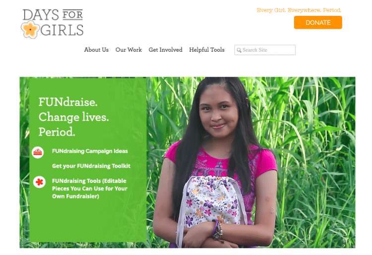 女の子の募金キットの日数