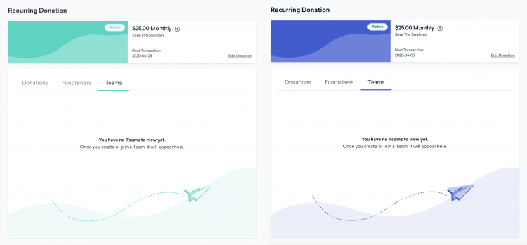 produto elegante antes e depois do uso de cores acessíveis