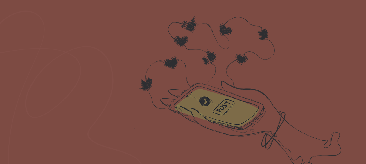 携帯電話のイラスト