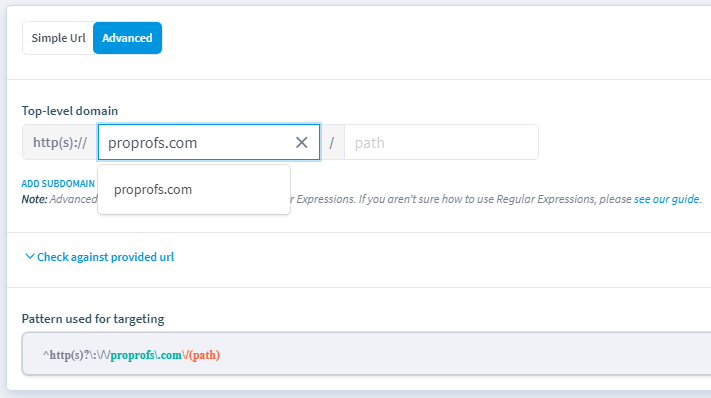 Qualaroo weitere Einstellungen Schritt drei