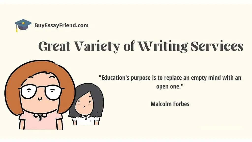 eine Vielzahl von Schreibdiensten