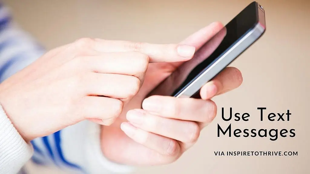 używaj wiadomości tekstowych, aby zatrzymać klienta