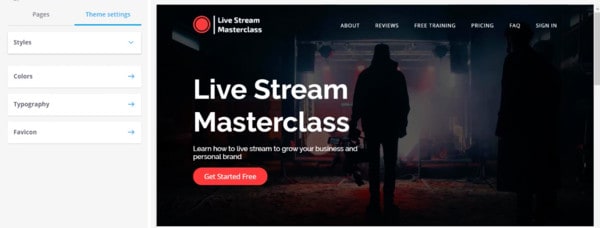 Thinkific의 페이지 빌더는 견고한 판매 페이지를 만들기에 충분합니다.