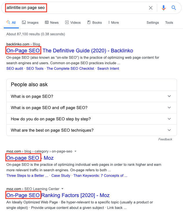 모든 제목 검색 기능