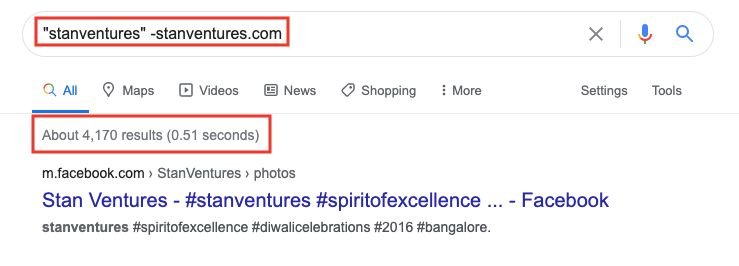 인터넷에서 브랜드 인지도를 알기 위해 검색어 제외 및 일치검색