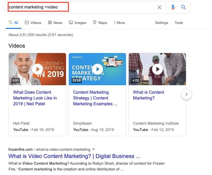 검색 연산자 포함은 웹 결과에 반드시 포함되어야 합니다.