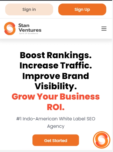 bară de navigare cu un meniu de hamburger