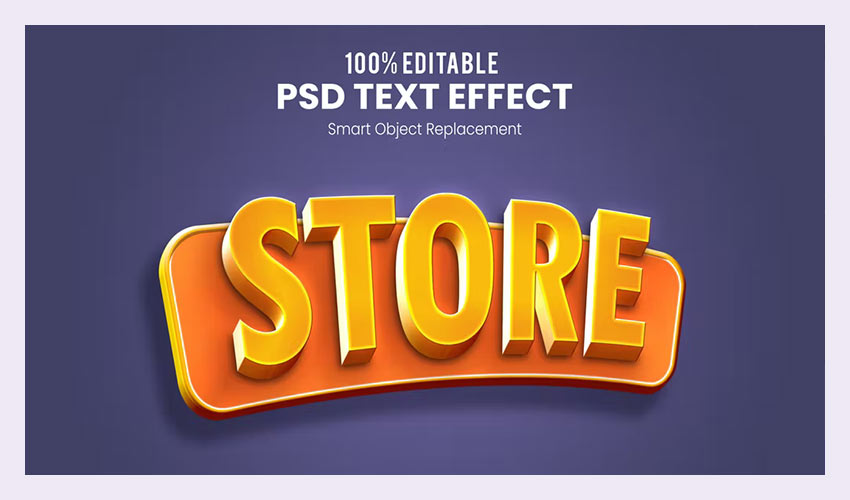 Efect de text 3D PSD