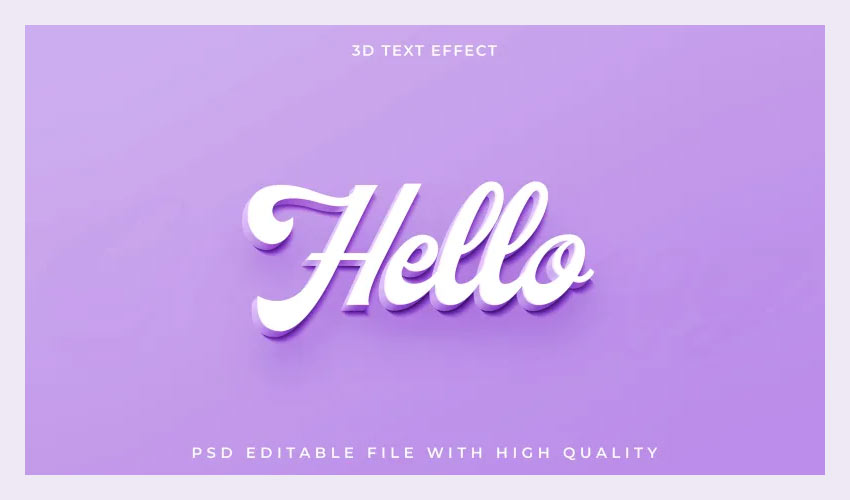 Efect de text 3D PSD
