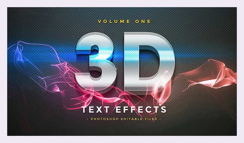 Efecte de text 3D Vol. 1