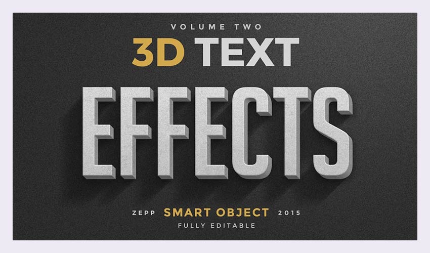 Efecte de text 3D Vol.2