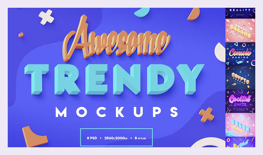 Efecte de text 3D vibrante