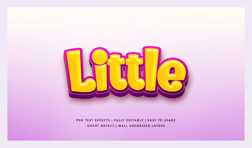 Micul efect de text PSD