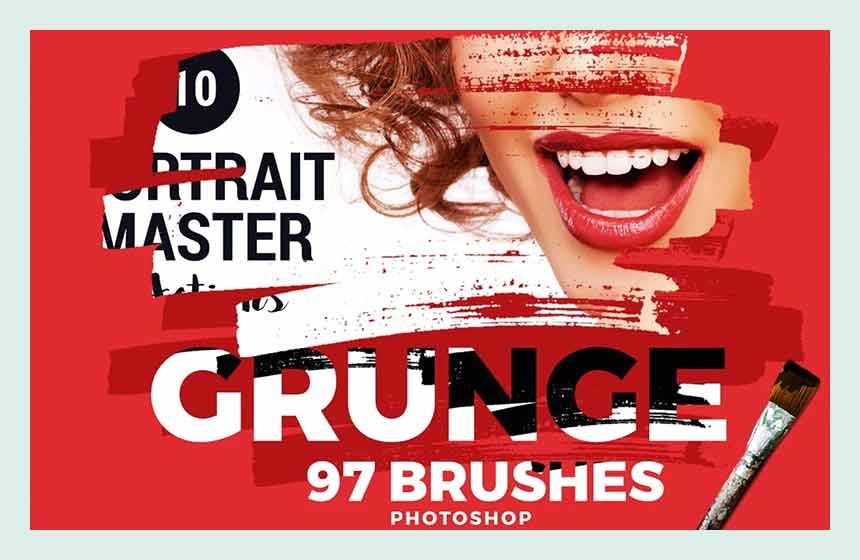 97 pinceaux Photoshop grunges