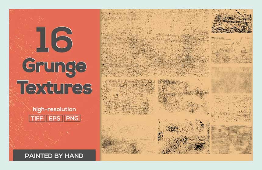 16 textures grunge vectorielles