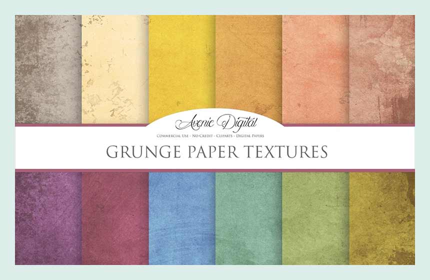 192 textures de papier grunge