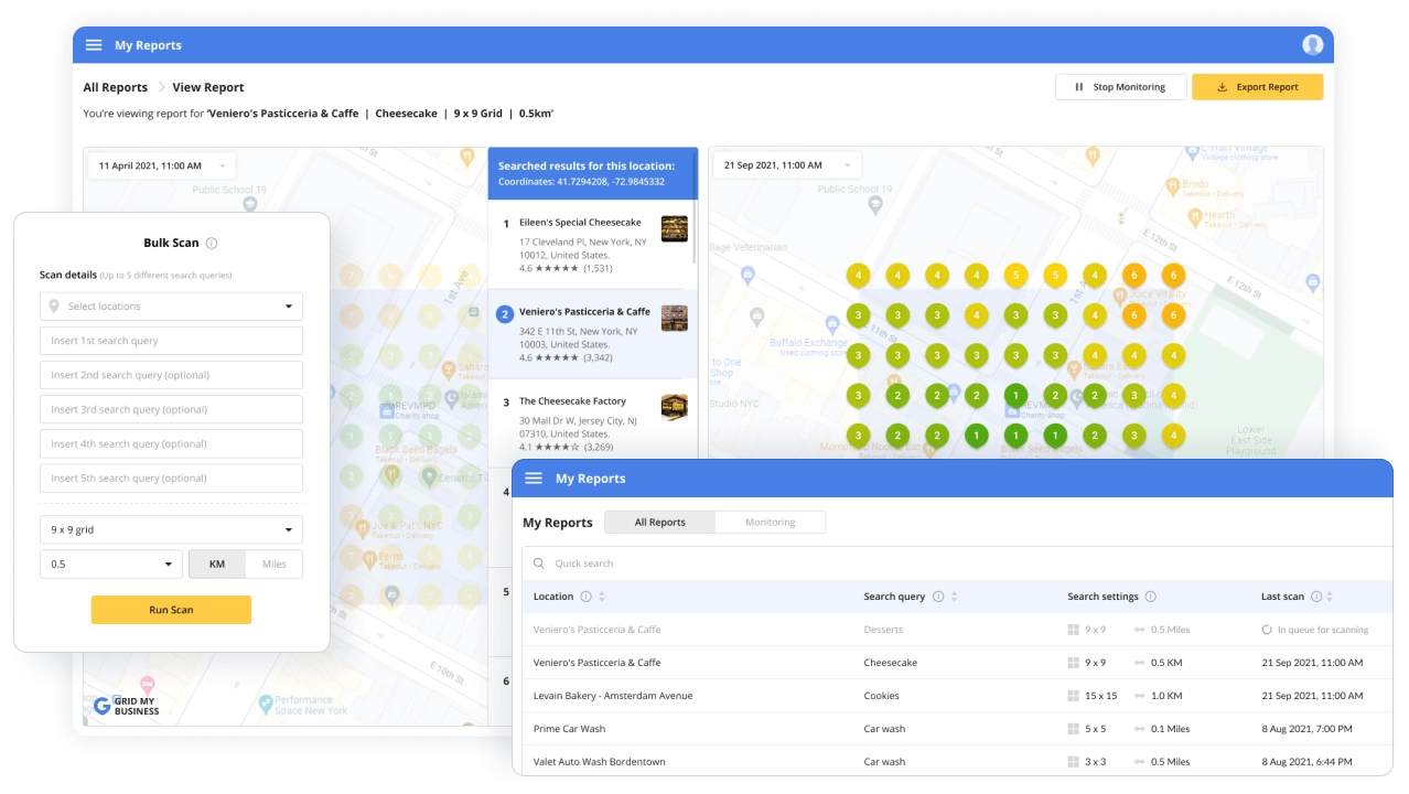 grila afacerea mea instrument seo local