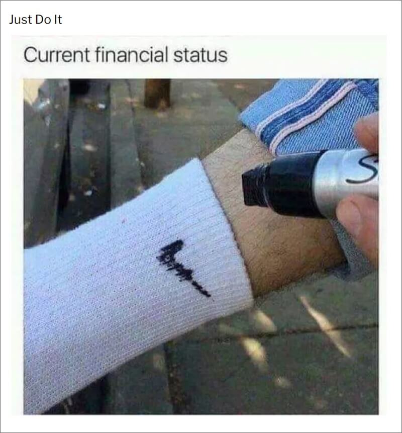 mème de la situation financière