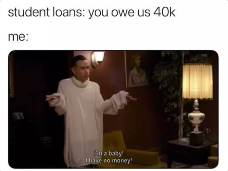 je n'ai pas d'argent meme