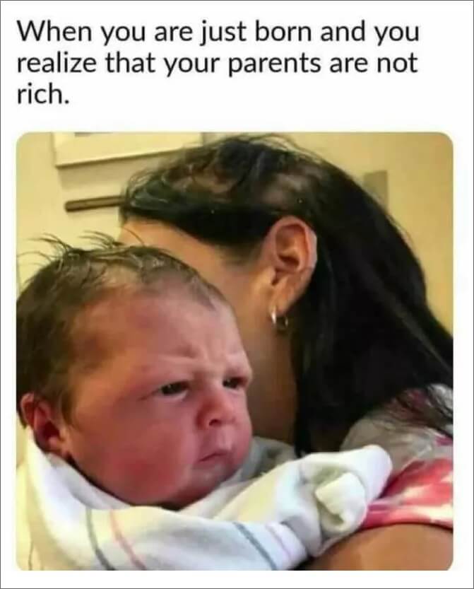 quand tu apprends que tes parents ne sont pas riches