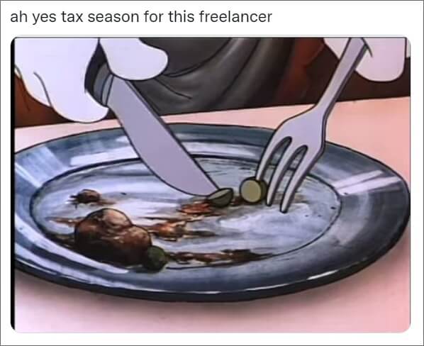 mème de la saison des impôts indépendant