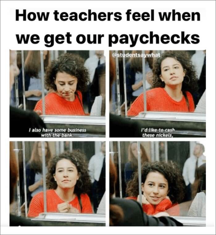 comment se sentent les enseignants à la banque