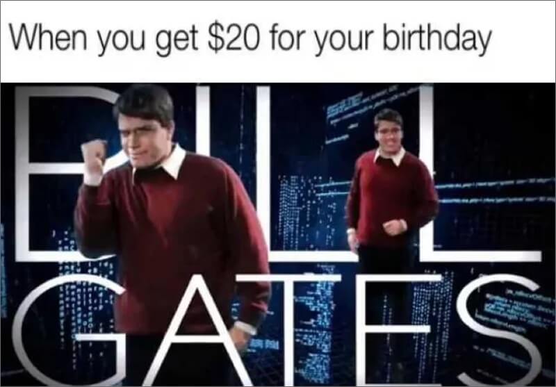bill gates 20 dollars meme
