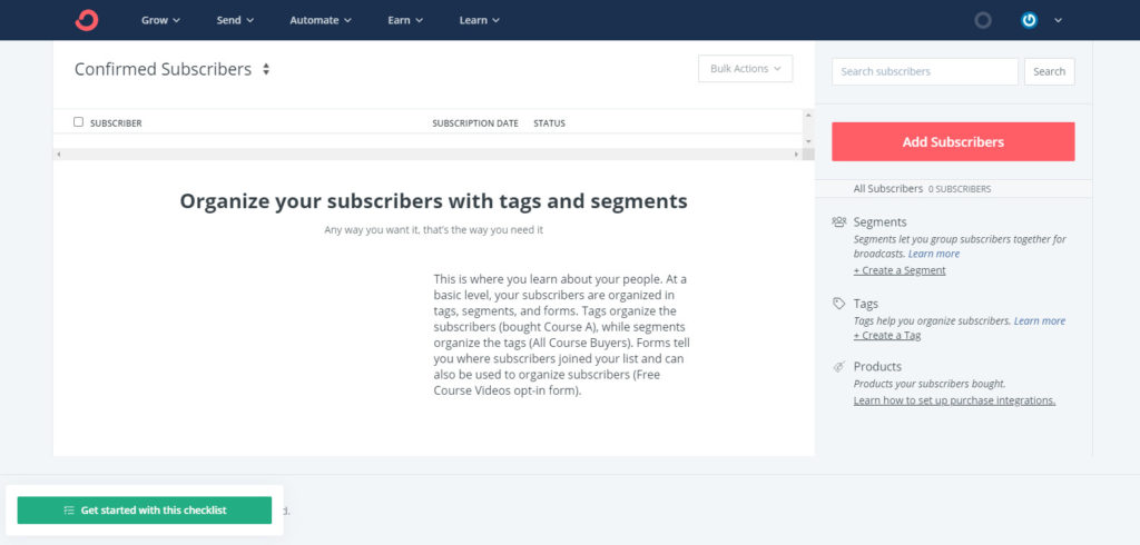 แท็กและกลุ่ม - ConvertKit