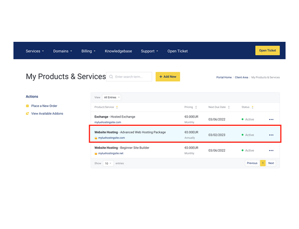 활성 호스팅 데모 선택 select-active-hosting-demo