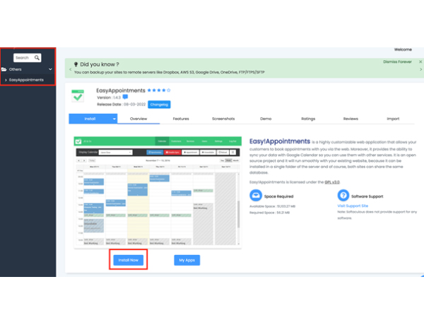 softaculous에서 쉬운 약속 easy-appointment-in-softaculous