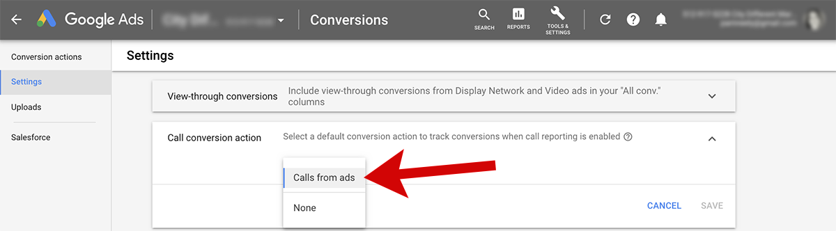 วิธีเปิดการติดตามการโทรสำหรับ Google Ads