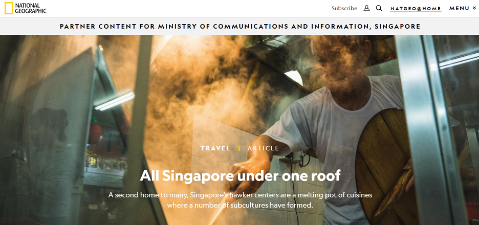 내셔널 지오그래픽의 퍼포먼스 마케팅 광고의 예