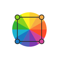 Sistema de color cuadrado