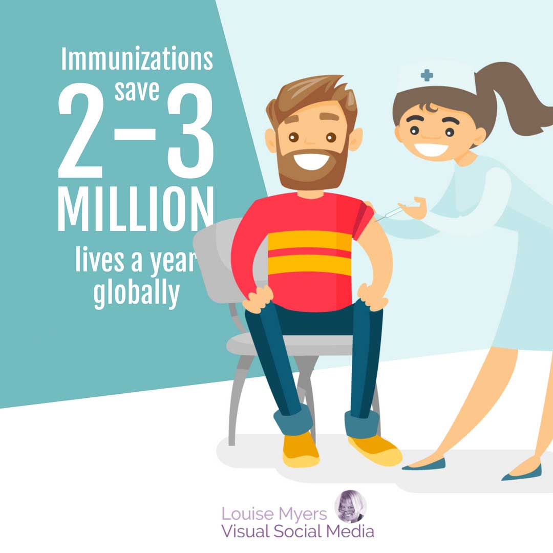 การ์ตูนผู้ชายโดนพยาบาลยิง บอกว่าฉีดวัคซีนช่วยชีวิต